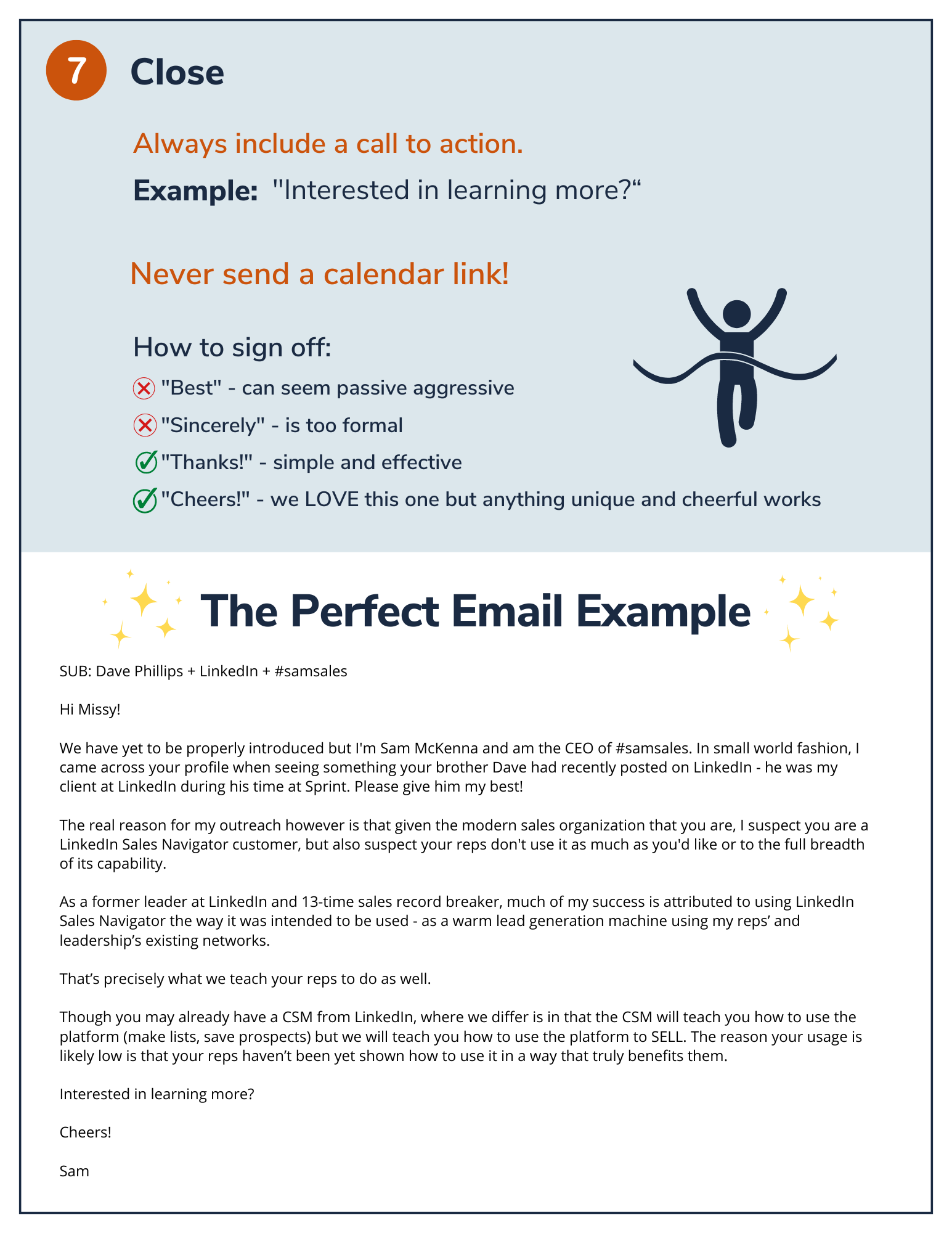 How to write a perfect sales email.