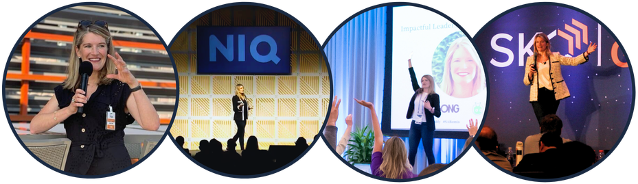 Sam McKenna presenting at client events and conferences